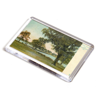 KÜHLSCHRANKMAGNET - Vintage Florida USA - Bayou Texar bei Pensacola