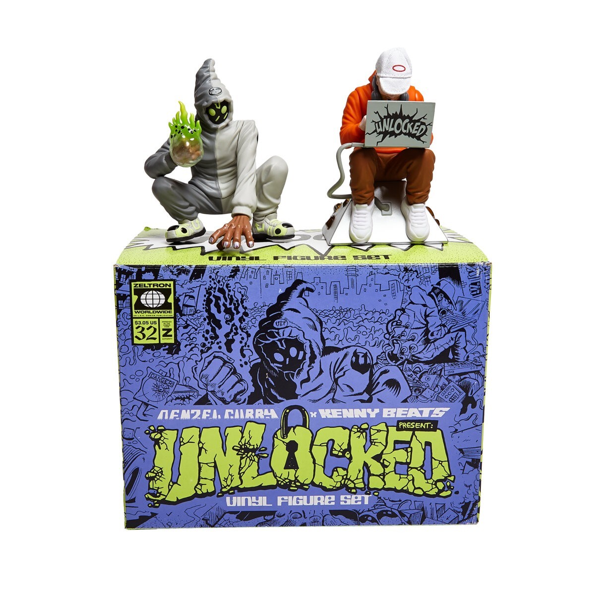 DENZEL CURRY & KENNY BEATS フィギュア レア Denzel Curry & Kenny Beats - UNLOCKED Limited Edition Vinyl