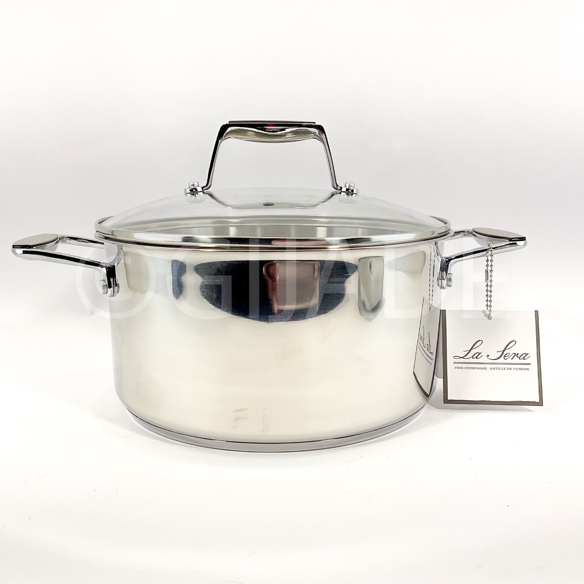 LA Sera Fine Stainless Steel Induction Cookware Casserole 5.5-qt