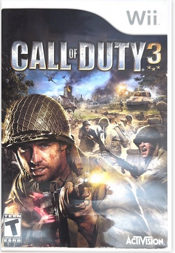 Nintendo Wii - Call Of Duty 3 (2006) Complete With Manual Video Game - Picture 2 of 5
