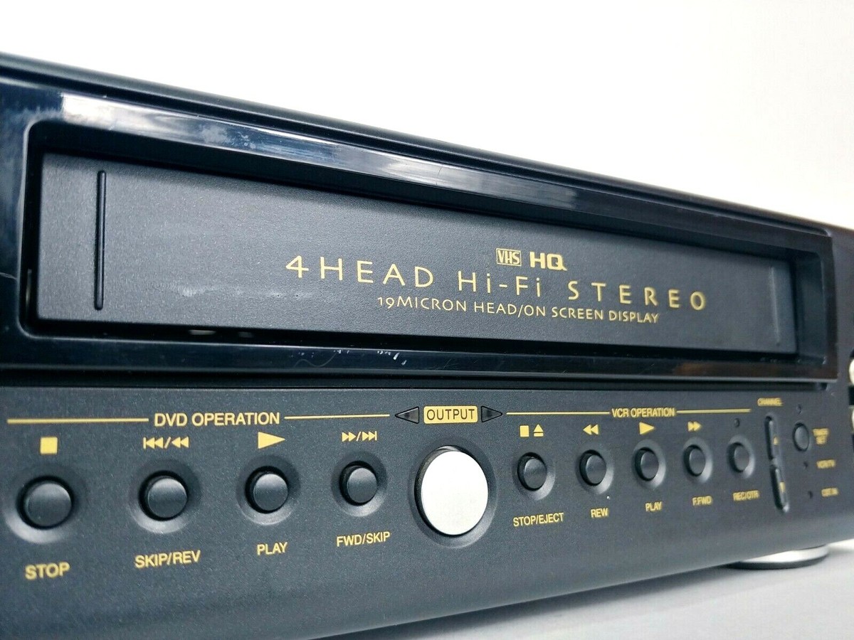 Symphonic WF802 DVD VCR Combo Video Cassette Recorder VHS