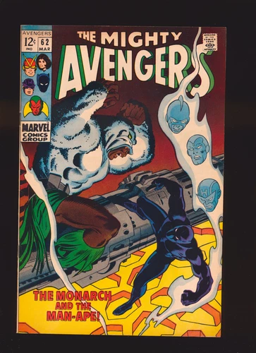 Avengers # 62 - 1st M’Baku AKA Man-Ape, 1st W’Kabi VF+ Cond