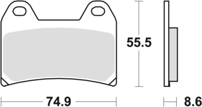 BREMSBELÄGE KH244 BIO FÜR APRILIA PEGASO 650 05-10, BMW F 800 GT / R / S / ST 08