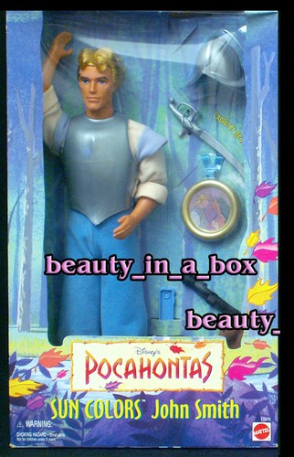 Lotto 2 Barbie Kocoum & John Smith Disney Doll di Pocahontas colori sole nuove con scatola. - Foto 3 di 3