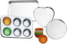 Deluxe Pan Set Compatible with Easy Bake Ultimate Oven  Includes 60 Silver