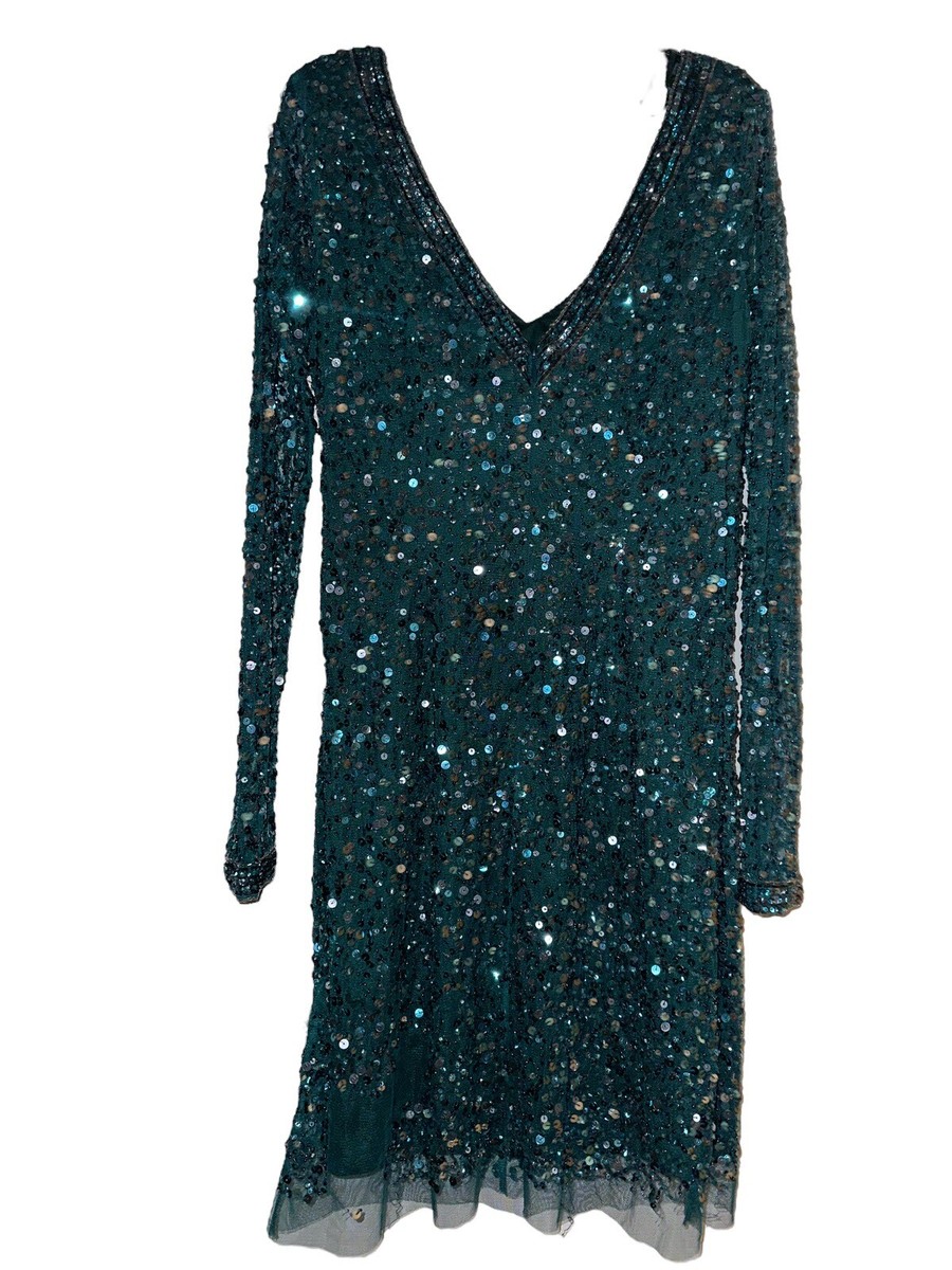 Aidan Mattox Women Sz 6 Green Silver Sheer Sequin All Over Party Sparkle Dress | eBay Aidan Mattox Women Sz 6 Green Silver Sheer Sequin All Over Party Sparkle Dress | eBay