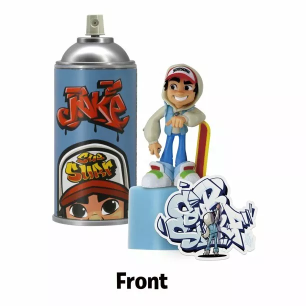 Subway Surfers Sub Surf Spray Crew Jake 4 Figure & Sticker Sybo 2020