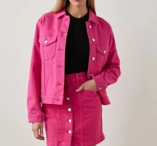 Rails Hibiscus Mulholland Denim Jacket Sz Xl Pre Owned  - Image 2 of 4