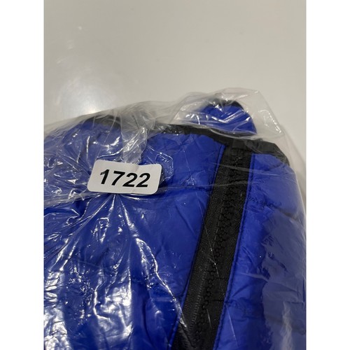 FABLETICS womens Fenley down puffer vest S royal blue black trim athleisure - Picture 7 of 7