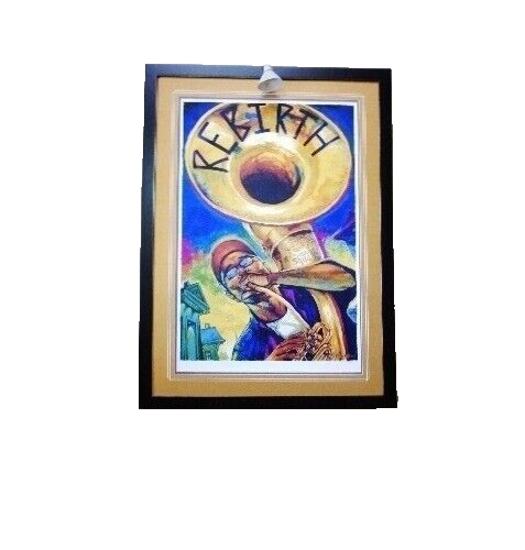 New Orleans Jazzfest Poster Congo Square Rebirth Double New Orleans Jazzfest Poster Congo Square Rebirth Double