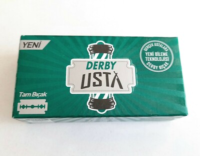 100 Stück Derby Double Edge Rasierklingen Usta für Sicherheitsrasierer