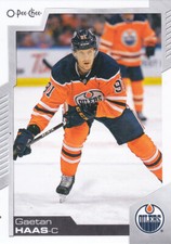 20/21 OPC...GAETAN HAAS...CARD # 222...OILERS...FREE COMBINED SHIPPING