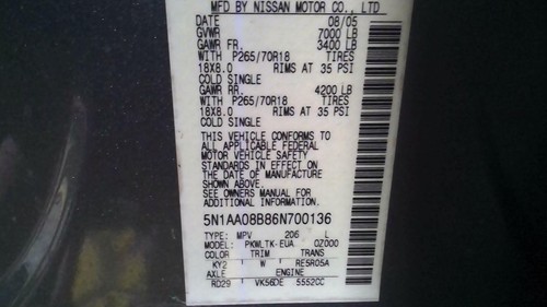 Axle Shaft NISSAN ARMADA Left Drivers Side 04 05 06 07 08 09 10 11 12 13 14 15 - Picture 3 of 12