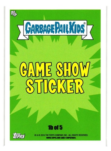 2016 GARBAGE PAIL KINDER SERIE 2 PRIME SCHLIME TRASH TV PICK-YOUR-CARD *BRUSED* - Bild 233 von 293