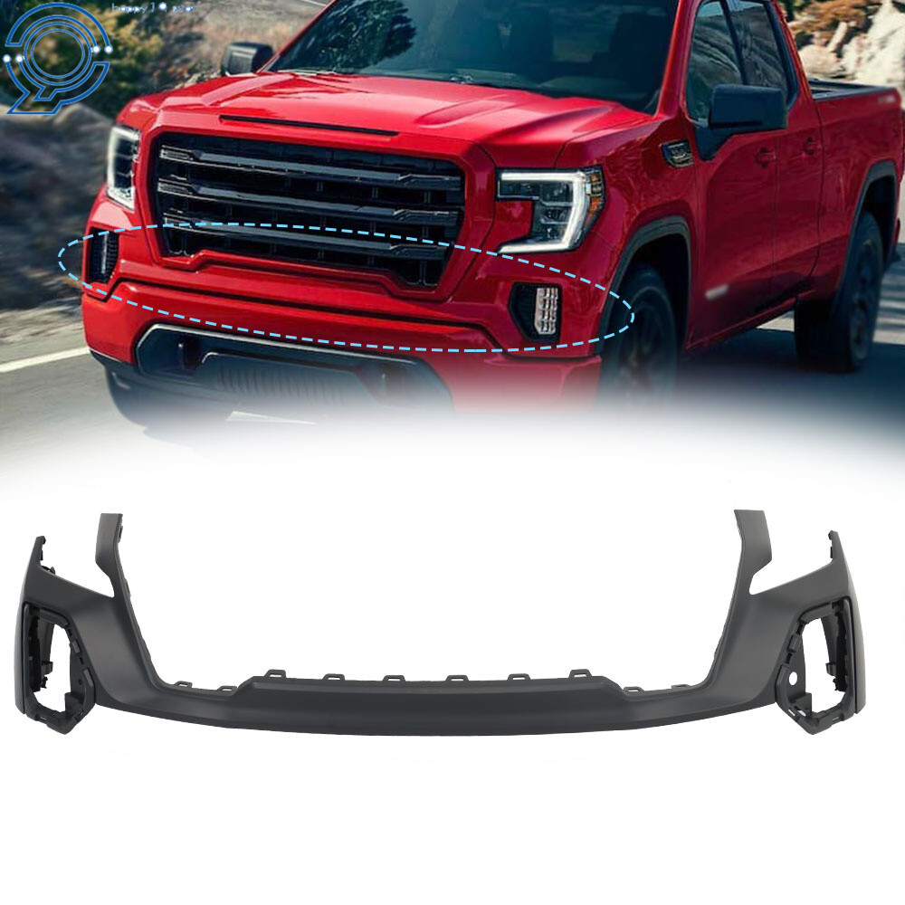 Front Upper Bumper Cover For 2019 2020 2021 GMC Sierra 1500 Plastic 84542582