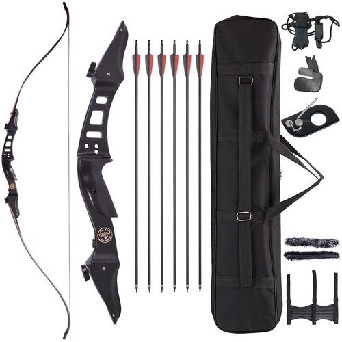 60" ILF Recurve Bow Takedown 20-50lbs Archery American Hunting Bow Shooting