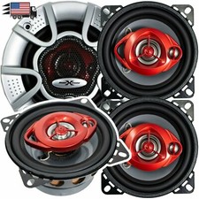 2 Pairs of Soundxtreme 4" in 3-Way 220 Watts Coaxial Car Speakers CEA Rated 4 
