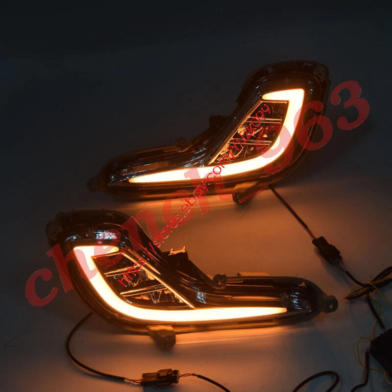 Светодиодные противотуманные фары дневные ходовые огни для седана хэтчбека Hyundai Accent 12-15 левая и правая - Изображение 4 из 4