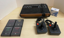 TESTED Atari Light Sixer Console with 2 Joysticks and 4 Games