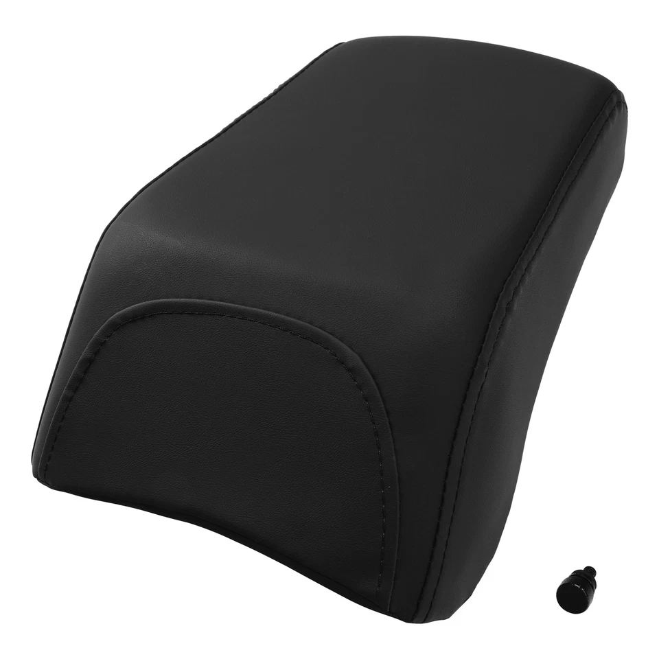 Asiento de pasajero trasero apto para Harley Heritage Softail Fat Boy FLSTF 2007-17 negro Foto 2 de 4
