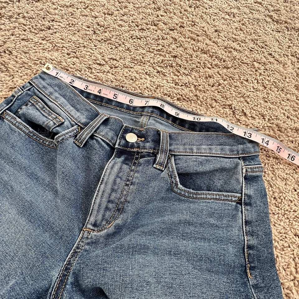 Pantalones cortos Joes Jean tiro medio con puños recortados para mujer 26 azul elástico Joe’s Denim Foto 4 de 4