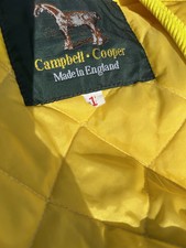 Campbell Cooper Coat 12 Black Womens Quilted West Coat Jacket Made In England