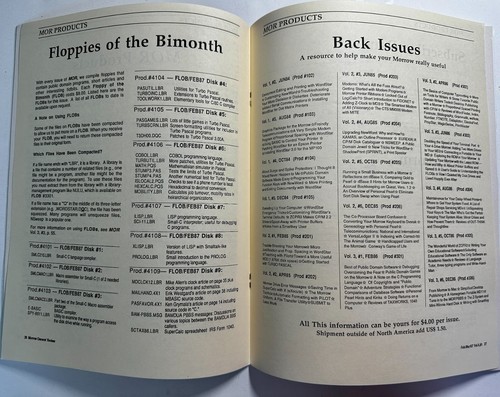 Morrow Owner's Review LOT and Morrow's Idea - 11 issues 1984-87 - 1st. ed. #1 - Picture 9 of 10