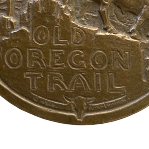 1865-1965 Old Oregon Trail 100 Years R.M. Wade & Co. Centennial Bronze Medallion - Picture 2 of 6