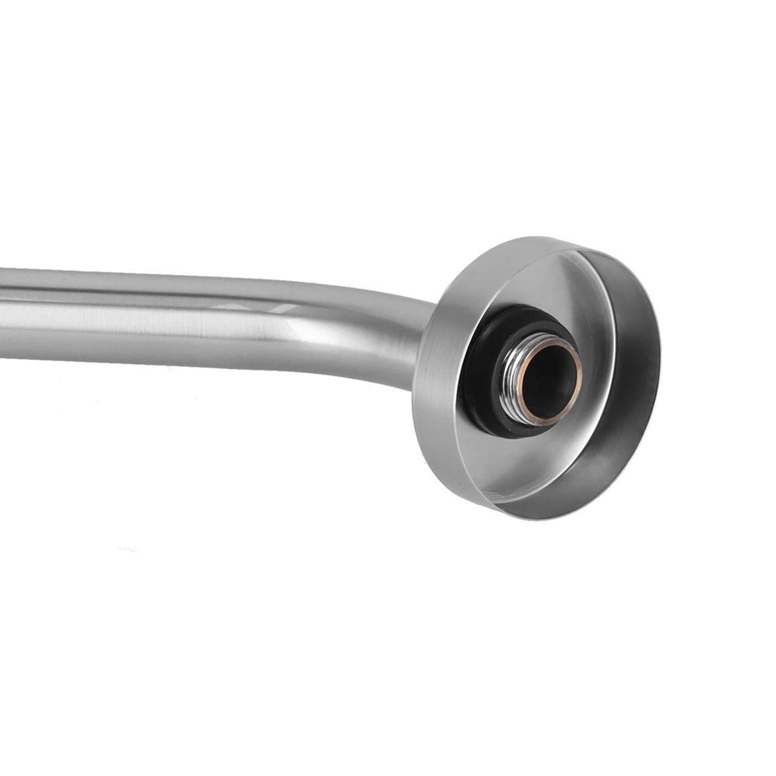 Thumbnail - (gebürstet))duscharm Runder Duschkopf Verlängerungsrohr Edelstahl