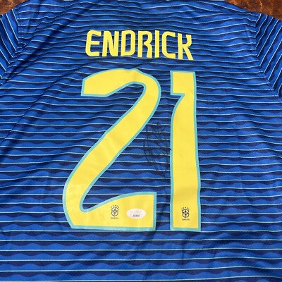 Endrick Signed Brasil Soccer Jersey JSA Coa Autographed Brazil | eBay