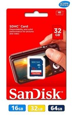 Sandisk C4 SD Memory Card 16GB 32GB 64GB for Cameras Trail Cameras Dash Cams