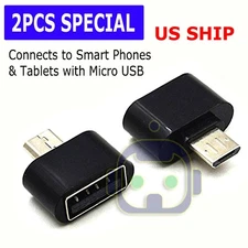 Micro USB B Male to USB 2.0 A Female OTG Adapter for Samsung S5 S6 S7 Note 2 4 5
