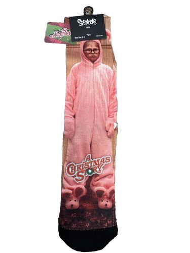 A Christmas Story Ralphie hochwertige bedruckte Crew-Socken Gr. 8-12 Weihnachtsgeschenk