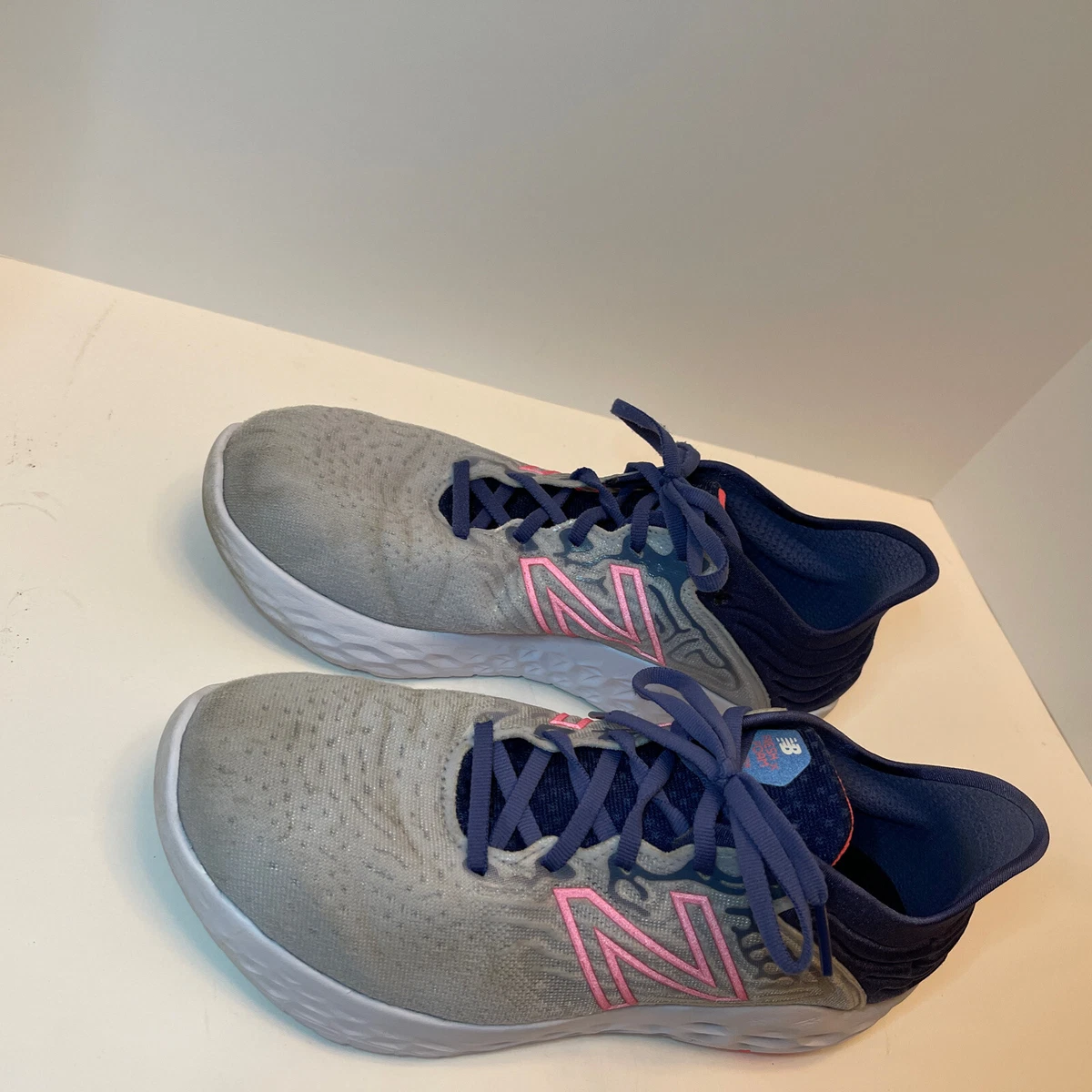 New Balance Womens FF Beacon V3 WBECNBG3 Gray Running Shoes Sneakers Size 9.5