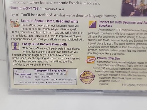 Learn French Now Windows/Macintosh CD-ROM New Sealed - Picture 7 of 14