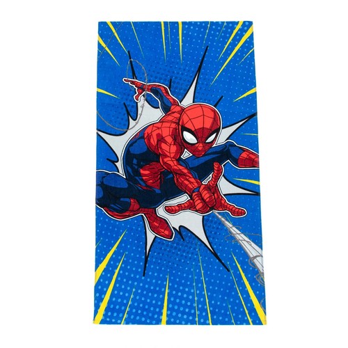 Spiderman Kids Beach Towel Cotton Blend 27"x54" Marvel Super Hereo DC Comics New - Picture 2 of 11