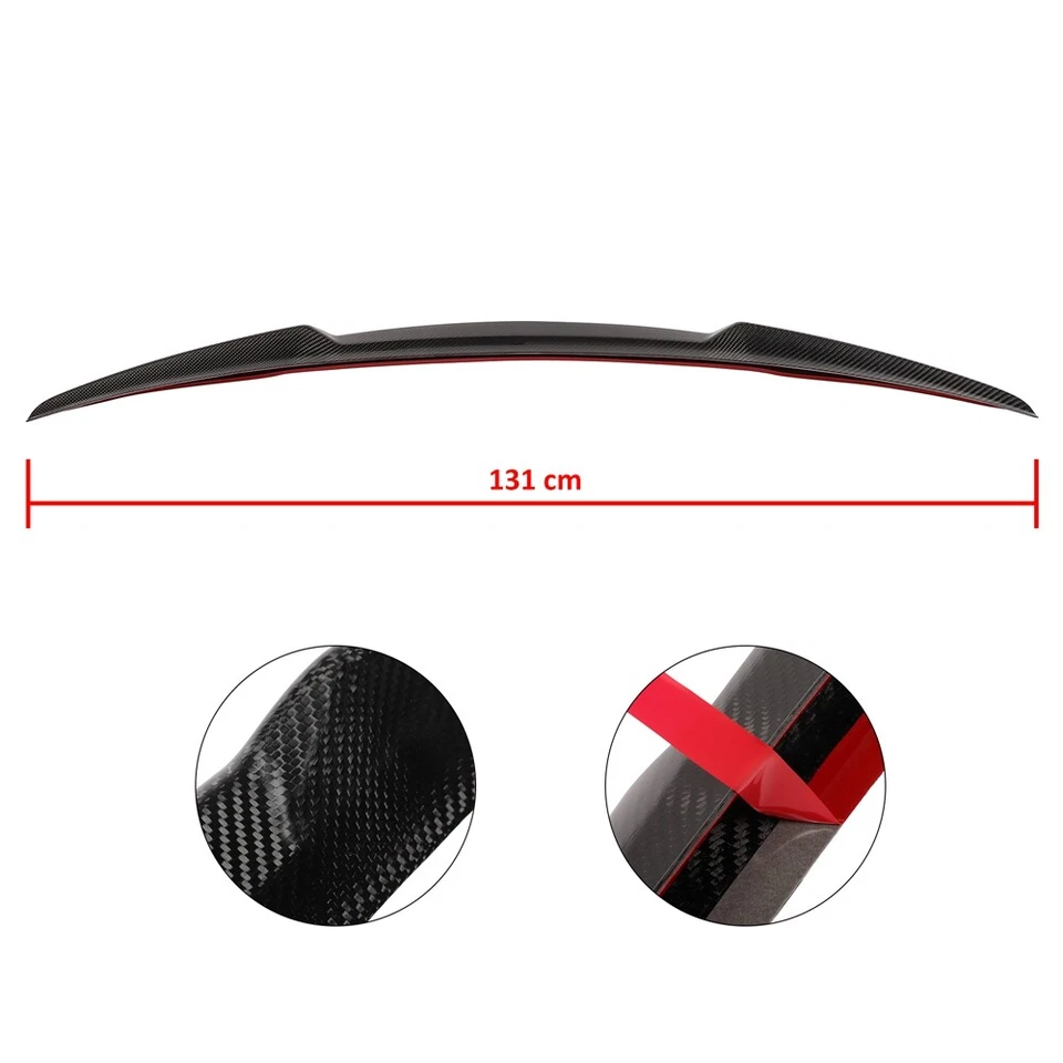 For 08-16 Audi S5 A5 Quattro Coupe 2-Door Glossy Black Carbon Fiber Spoiler Lip Foto 2 de 4