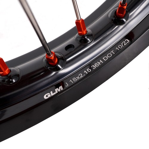 KKE 21" 19" Cast Complete Wheels Rim Fit KTM EXC XC SXF XCF 125 250 350 450 2024 - Foto 12 di 12