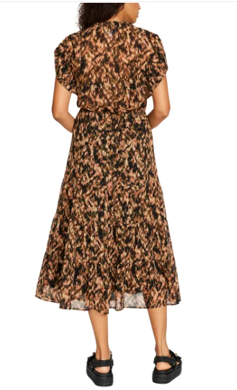 knee length dresses for ladies LINDY Dress Black main image 1