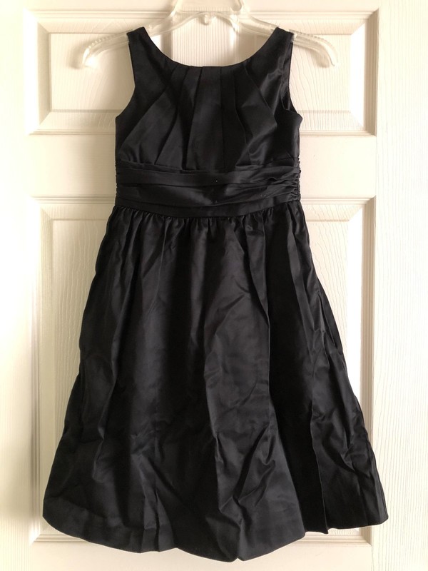 NWT David's Bridal Girl's Black Sleeveless Dress Sz 10 NEW WITH TAG JB3737