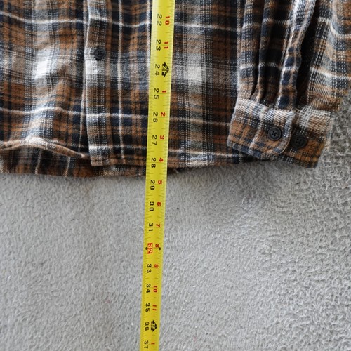 Wolverine Shirt Adult XXL 2XL Brown Button Up Flannel Plaid Outdoor Men's - Picture 9 of 12
