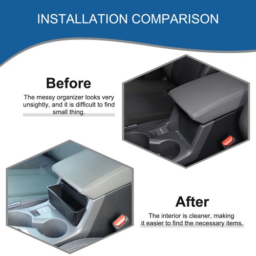 Caja de almacenamiento frontal reposabrazos de control central ABS para Subaru Crosstrek 2024-2025 - Imagen 7 de 8