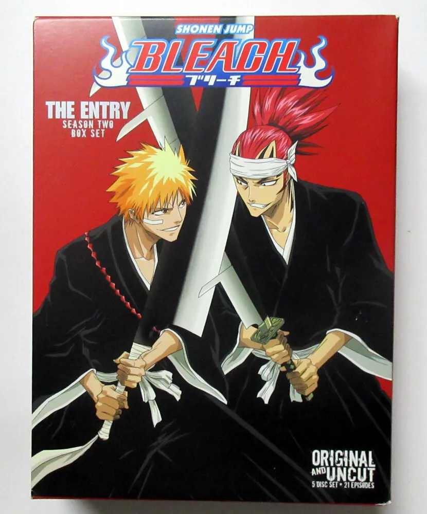 BLEACH Uncut S2 DVD Set 5-Discs Season 2 Ep 21-41 Anime Series