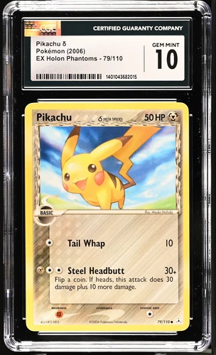 Pokémon Pikachu δ #79/110 English CGC 10