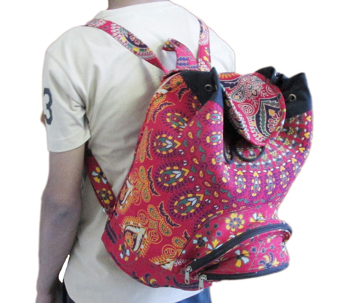SPELL PEACOCK BACKPACK RARE Minimalist Backpack Featuring a Peacock Symbol (Spanish Text  main image 3