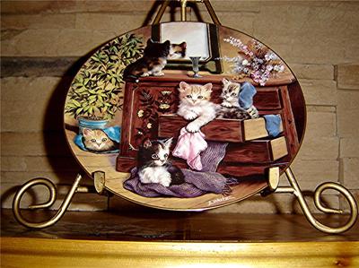 KAHLA The Nicest Places In the Linen Press German Jurgen Scholz Cat Kitten Plate