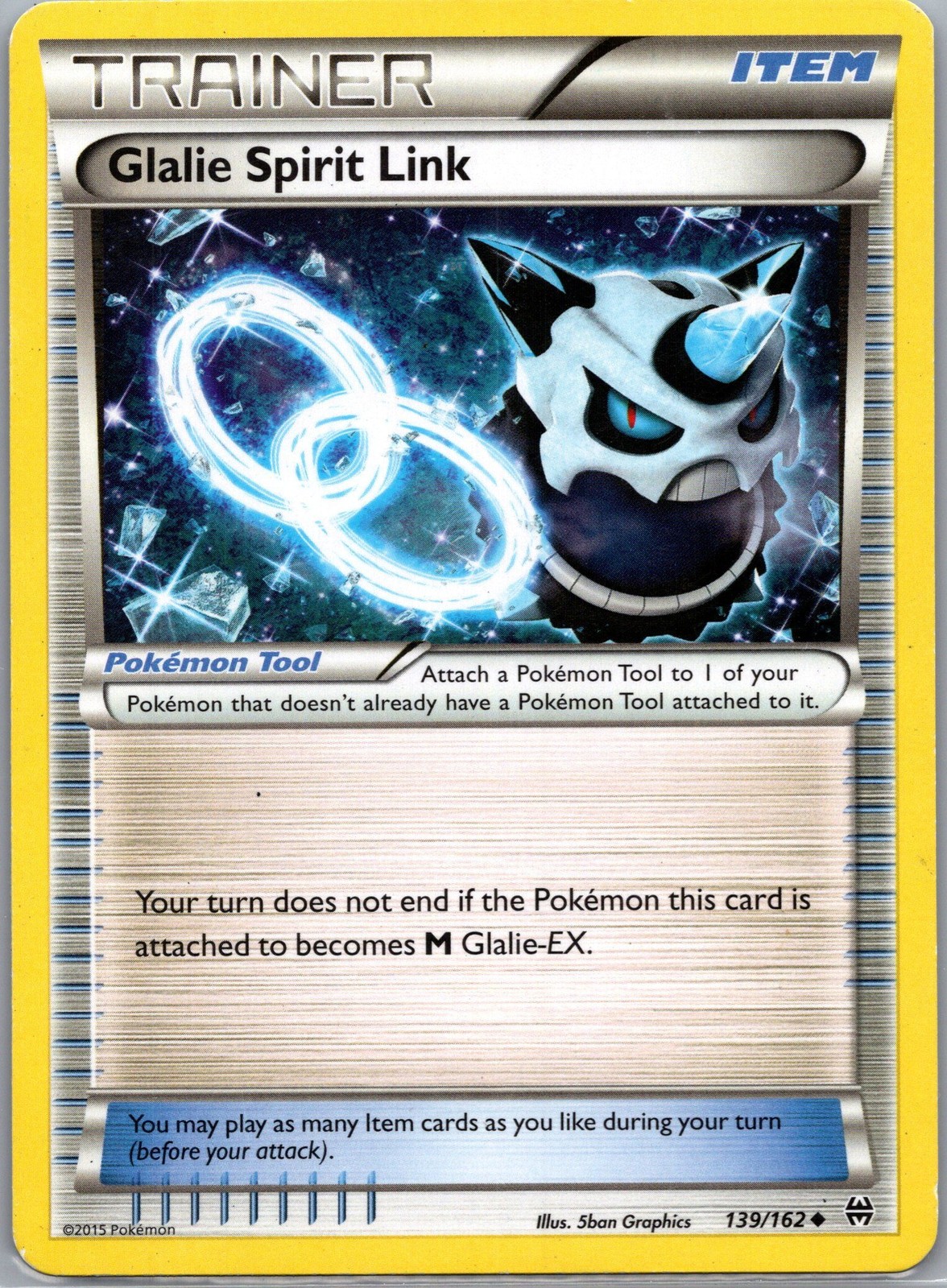 Pokemon Glalie Spirit Link XY - BREAKthrough 139/162 Moderately Played