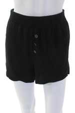 Naadam, Unisex Sweat Shorts Black Silk Cashmere Blend Size XS