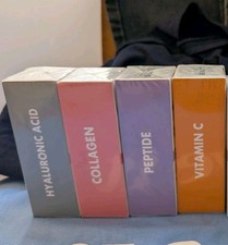 Cortex Beauty Set Of 4 Serums Exp 11/26 New Sealed Vitamin C, Collagen, Pep, HYA