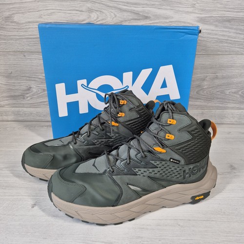 Stivali HOKA One One Anacapa Mid GTX UK 13,5 da uomo escursionismo passeggio Gortex Olive
